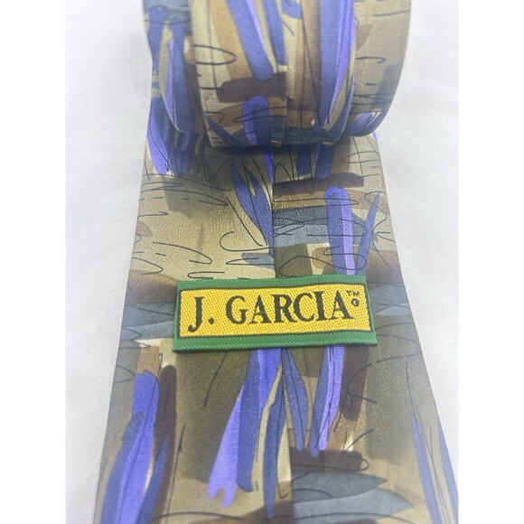 J. Garcia Oak Tree Collection Thirty-Two Mens Art Abstrat 100%‎ Silk Tie - Picture 2 of 7